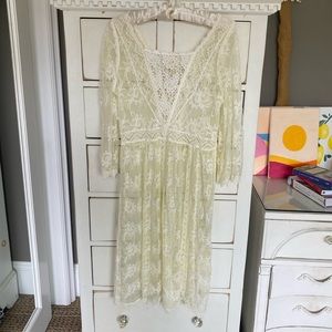 Beloved Mesh Off-White Coverup